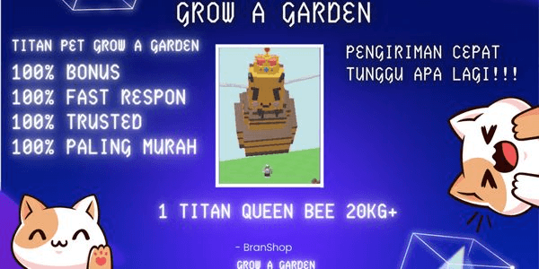 Gambar Product Titan Queen Bee 20kg+ BONUS!! | Grow A Garden