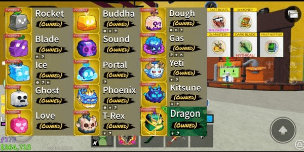 Gambar Product 16 perm (dragon-kitsune-yeti-gas-dough-dst), 4 gane pass, main grow a garden