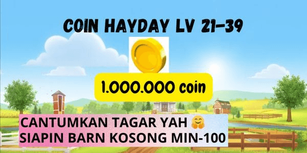 Gambar Product 1 million cojn lvl21-39