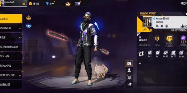 Gambar Product FF Sultan Account | 60+ Skins | SG2 2 luxurious Bundle | Safe Guarantee! #450