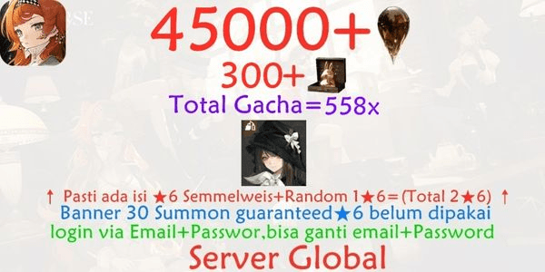 Gambar Product Reverse Gacha Account 1999-4