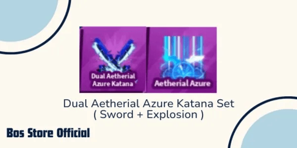 Dual Aetherial Azure Katana set