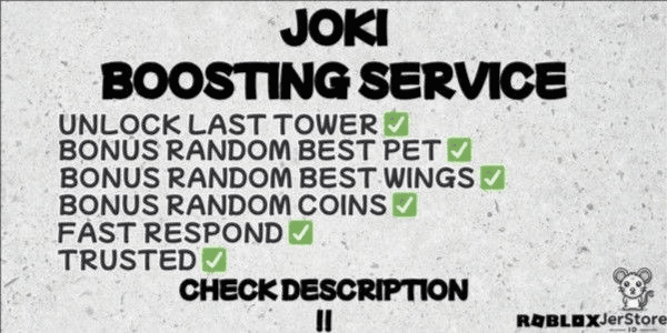 Gambar Product UNLOCK LAST TOWER+BONUS WINGS AND PET