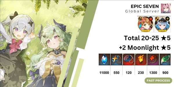 Gambar Product Skystone Epic 7 Seven E7 Limited Edition Gacha Account