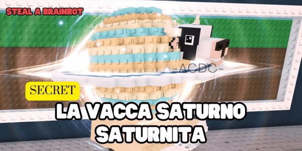 Gambar Product The Cow Saturn Saturni (Secret) | Steal A Brainrot