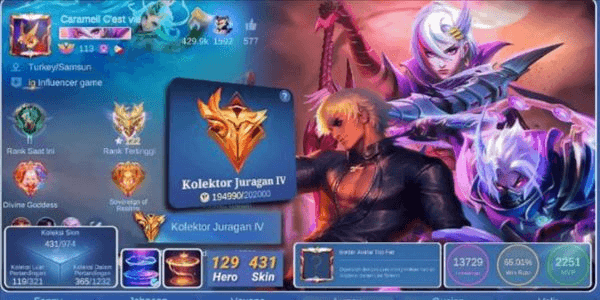 Gambar Product ML SUPER GG | MAX EMBLEM | HERO/ RAME SKIN