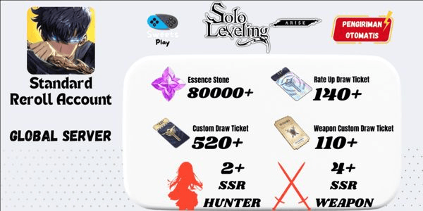 Gambar Product [GLOBAL] Solo Leveling: Arise Standard Reroll Account