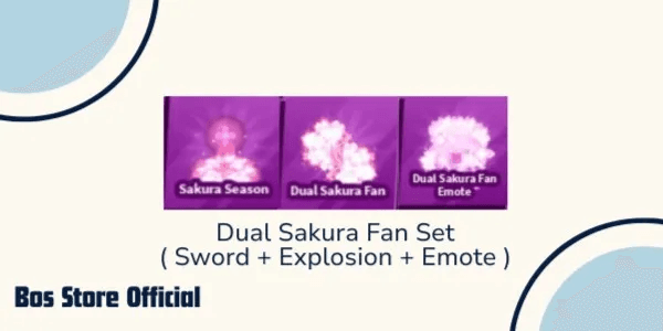 Dual Sakura Fan set