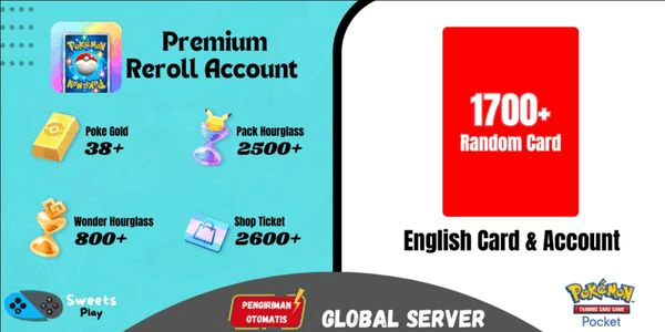 Gambar Product [GLOBAL] Pokemon TCG Pocket Premium Starter Reroll Account