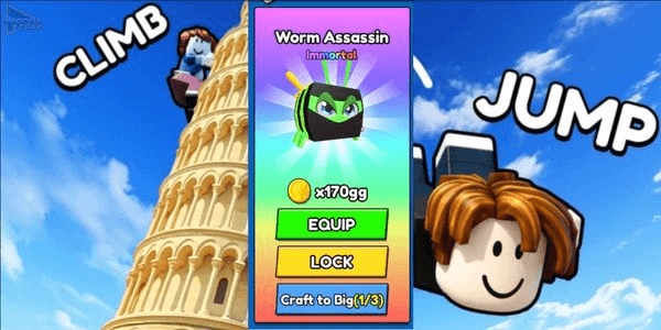 Gambar Product CLIMB AND JUMP TOWER | IMMORTAL OP PET END GAME EGG (THE LAST WORLD)