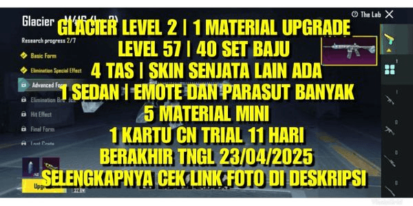 Gambar Product AKUN GLACIER LEVEL 2 VERY CHEAP