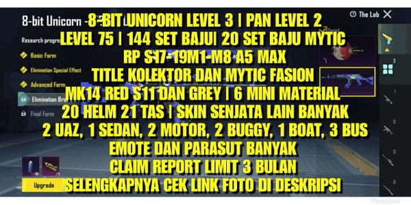 Gambar Product PUBG SULTAN 10 RP MAX