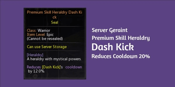 Gambar Product Premium Skill Heraldry Dash Kick (CD 12%)
