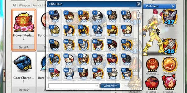 Gambar Product Valofer Herper's Lost Saga Orign account is busy