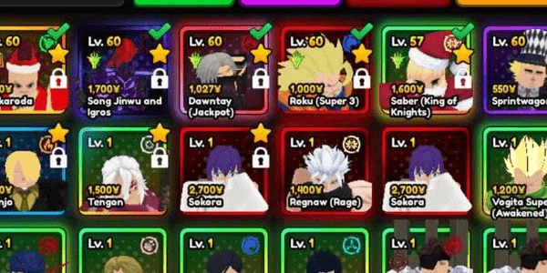Gambar Product Account [4 MONARCH META] Vanguard Song Jinwu And Igros Monarch - Goku Monarch - Dante Monarch - Saber Monarch - Anime Vanguards