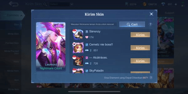 Gambar Product Leomord Epic Skin - Nightmare Count