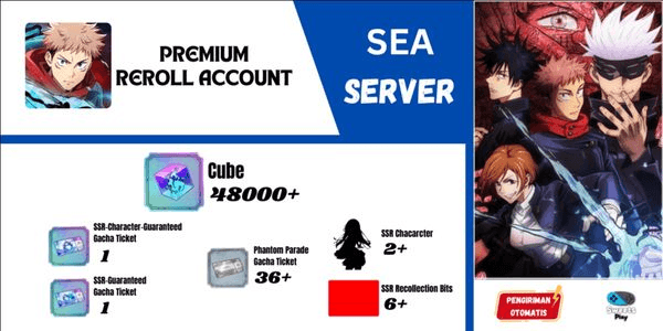 Gambar Product [SEA] Jujutsu Kaisen Phantom Parade Premium Reroll Account
