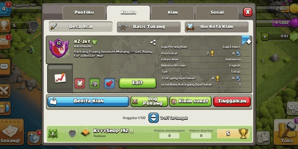 Gambar Product 	Clan Level 12