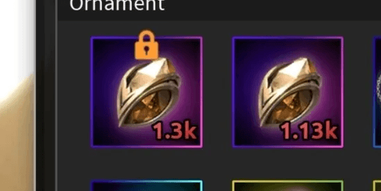 Ornament Luck 1,000 - 1,300
