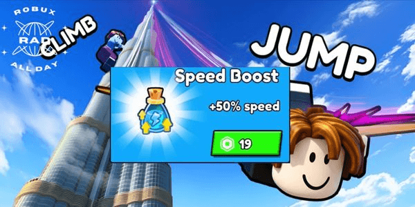 Gambar Product Speed Boost - Climb And Jump Tower