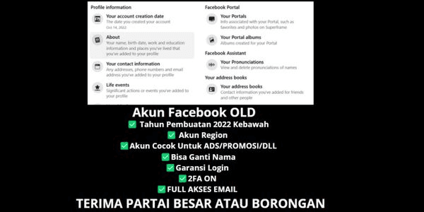 Gambar Product Akun belum verified