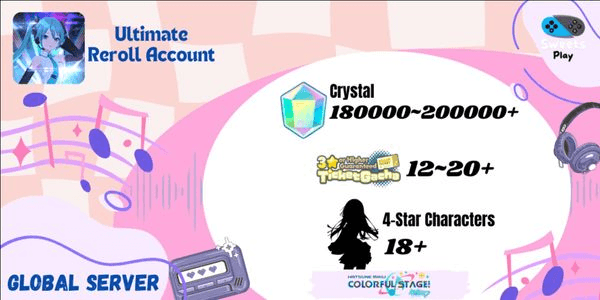 Gambar Product [GLOBAL] Hatsune Miku: Colorful Stage Ultimate Reroll Account
