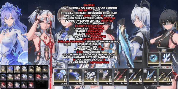 Gambar Product [16 SSR][5 LIMIT 5 SIGNATURE][PITTY 50+39]CAMELLYA SIGN+ZHEZHI SIGN+CANTARELLA SIGN+XIANGLI SIGN+ZANI+STELLAR SYMPHONY+3 B5 WP+CHECK DESC! [SEA] #290
