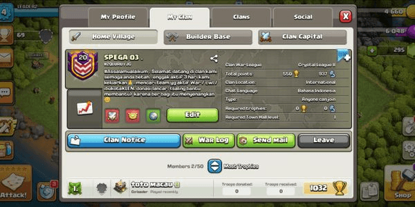 Gambar Product CLAN LVL 20 | SPEGA 03 | CH 10 MAX | Crystal II