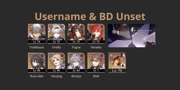 Gambar Product Caelus Fugue E1 (Sign) + Firefly + Ruan Mei | All Unset