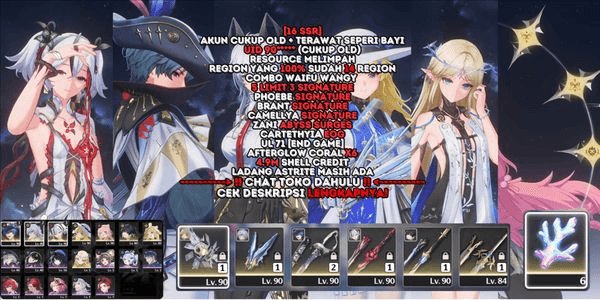 Gambar Product [16 SSR][5 LIMIT 3 SIGNATURE][PITTY 51]PHOEBE SIGN+BRANT SIGN+CAMELLYA SIGN+ZANI+CARTETHYIA+VERINA+ENCORE C3+3 B5 WP+CEK DESC! [SEA] #297