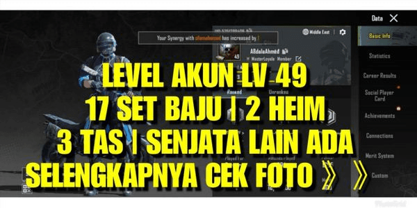 Gambar Product PUBG ACCOUNT VERY CHEAP