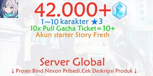 Gambar Product Akun Gacha Blue Archive Global G-2