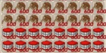 Quest Sevis/Baris (8Stack/4800pcs) 72K Fame (72000 Fame Points)