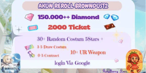 Akun Ghaca BrownDust2 150K+ Diamond | 2000+ Brown Ticket | 30+ Skin Costume 5stars