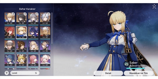 Gambar Product Saber, Archer + Signature, Phainon + LC Herta Shop, Seele, Ruan Mei, Bronya, Gepard, Himeko