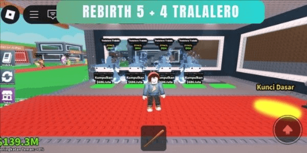 Gambar Product Akun Rebirth 5 Bonus 4 Tralalero