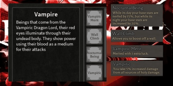 Gambar Product Vampire Race | Legendary Race Starter Account - Rune Slayer RBL