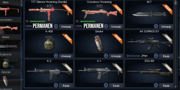 Gambar Product PERMANENT B1 ACCOUNT QC 150 DAYS QR 150 DAYS INVENTORY 440+, SKULL BERETS, MANY HOLVEST WEAPONS, FULL TITLE DATPOL (CHAT FIRST SBLM ORDER, CODE TK12)