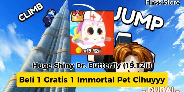 Gambar Product Huge Shiny Dr.Butterfly (19,12ii) - Mysterious Pet Climb and Jump Tower