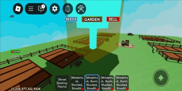 Gambar Product Akun Grow A garden 10M coin 10 candy blossom and 10 easter egg fruit