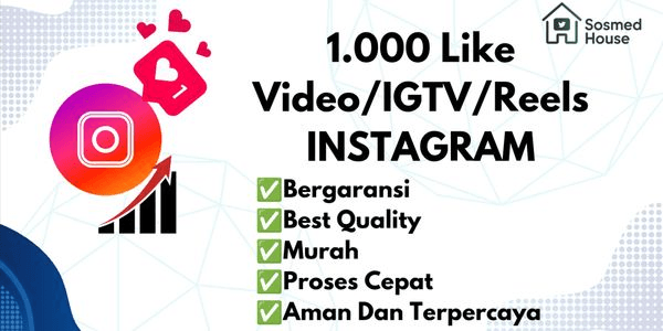 Gambar Product 1000 Permanent Instagram Likes Video/IGTV/Reels