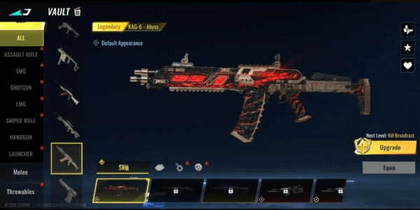 Gambar Product AKUN BLOODSTRIKE [ KAG6-Abyss, Origin12-prism, AUG-Scarlet Castel, M1887-Blacksteel, Glock-Lava ]