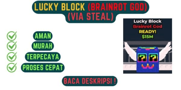 Gambar Product Lucky Block (Brainrot God) | Steal A Brainrot