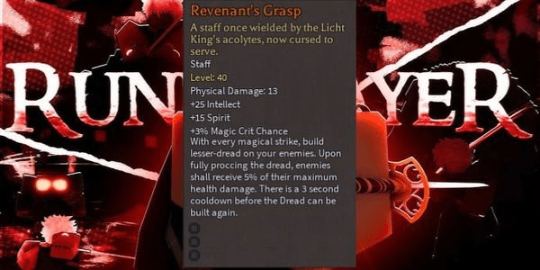Gambar Product Revenant's Grasp 3 RS (Uncarved) - Rune Slayer RBL