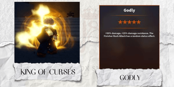 Gambar Product Godly King Of Curses / Sukuna | Mythic Trait - A Universal Time (AUT)