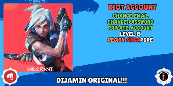 Gambar Product Valorant Account Unranked Lvl 15 | SGP