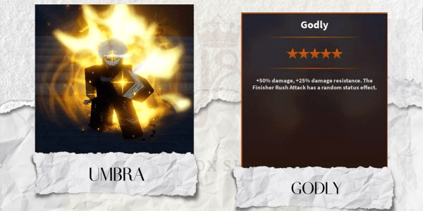 Gambar Product Godly Umbra | Mythic Trait - A Universal Time (AUT)