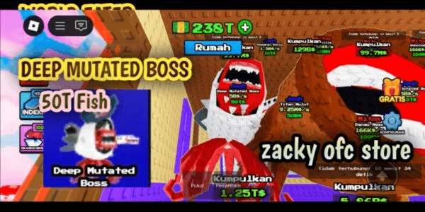 Gambar Product Deep Mutated Boss 50T Fish - Steal A Fish!