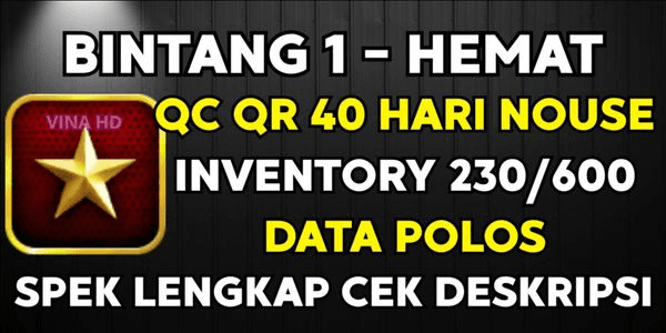 Gambar Product Star 1 SAVE + QC QR 40 Days, Plain Data, Full Title, Inventory No Use