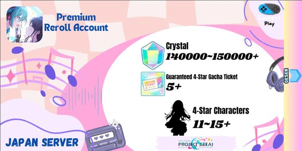 Gambar Product Project Sekai Colorful Stage Feat. Hatsune Miku Premium Reroll Account